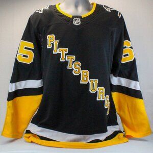 Pittsburgh Penguins Alternate Premium Jersey w/Fight Strap Eric Karlson Size 46